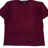 Polo By Ralph Lauren T-Shirt - Large Burgundy Cotton