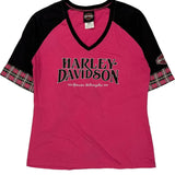 Harley Davidson Graphic T-Shirt - Large Black Cotton Blend
