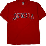 Angels Lee Sport Nfl T-Shirt - Large Red Cotton