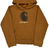 Age 10-12 Carhartt Hoodie - Medium Brown Cotton