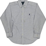 Age 10 Ralph Lauren Shirt - Medium Blue Cotton