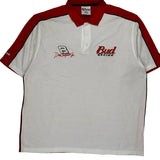 Bud Racing Chase Authentics Nascar Polo Shirt - 2XL Red Cotton