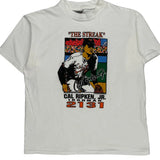 Single Stitch Cal Ripken Jr. Oneita Graphic T-Shirt - Large White Cotton