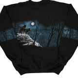Made In USA Au Graphic Sweatshirt - Large Black Cotton