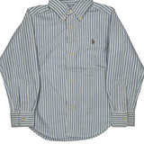 Age 3 Ralph Lauren Striped Shirt - 2XS Blue Cotton