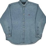 Blake Ralph Lauren Denim Shirt - XL Blue Cotton