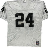 Raiders Reebok Nfl Jersey - Large Black Polyester