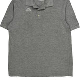 Kappa Polo Shirt - Large Grey Cotton
