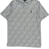 Polo By Ralph Lauren Floral Polo Shirt - Medium Blue Cotton