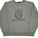 Polo By Ralph Lauren Sweatshirt - Large Gray Cotton