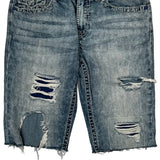 True Religion Denim Shorts - 34W 11L Light Wash Denim