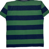 Tommy Jeans Striped T-Shirt - Large Green Cotton