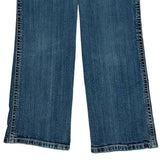 Rock 47 Boot Cut Jeans - 31W UK 10 Blue Cotton Blend