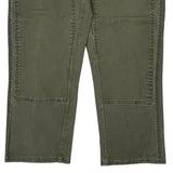 Dickies Double Knee Carpenter Trousers - 34W 24L Green Cotton