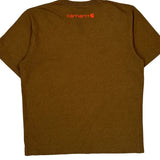 Carhartt T-Shirt - Large Brown Cotton