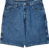 Wrangler Carpenter Shorts - 36W 10L Blue Cotton