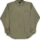 Blake Ralph Lauren Shirt - Large Green Cotton