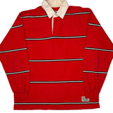 Steve And Barrys Striped Rugby Shirt - XL White Cotton