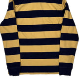 Polo By Ralph Lauren Striped Rugby Shirt - Small Navy Cotton