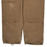 Carhartt Double Knee Carpenter Trousers - 38W 30L Brown Cotton