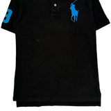 Polo By Ralph Lauren Graphic Polo Shirt - XL Black Cotton