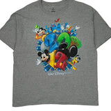 Walt Disney World Disney Cartoon T-Shirt - XL Gray Cotton Blend