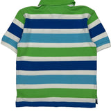Age 8-10 Tommy Hilfiger Striped Polo Shirt - Small Multicoloured Cotton