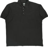 Dickies Polo Shirt - XL Black Cotton Blend