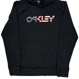 Oakley Graphic Hoodie - Large Black Cotton
