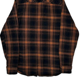 Harley Davidson Checked Flannel Shirt - Medium Brown Cotton