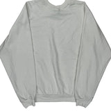 90S Blank Ultra Fleece Sweatshirt - Large White Cotton