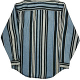 Levis Striped Denim Shirt - Medium Blue Cotton