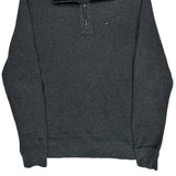 Tommy Hilfiger Collared 1/4 Zip - Medium Gray Cotton