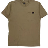 Dickies T-Shirt - Medium Khaki Cotton