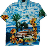 Malibu Unbranded Graphic Hawaiian Shirt - XL Multicoloured Polyester