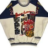 Dream Team Michael Jordan Unbranded Graphic Sweatshirt - Large Cream Cotton