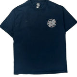 Skateboarding Santa Cruz Graphic T-Shirt - Large Navy Cotton