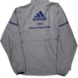 Boston Marathon Adidas Track Jacket - 2XL Grey Polyester