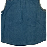 Genuine Motorclothes Harley Davidson Denim Vest - XL Blue Cotton