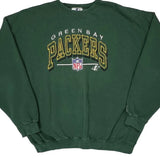 Green Bay Packers Logo Athletics Football Sweatshirt - XL Green Cotton