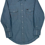 Wrangler Denim Shirt - Medium Blue Cotton