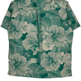 Cooke Street Floral Hawaiian Shirt - XL Green Cotton