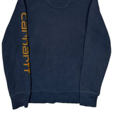 Carhartt Hoodie - Small Navy Cotton