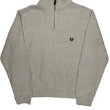 Chaps Ralph Lauren 1/4 Zip - XL Cream Cotton