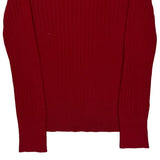 Tommy Hilfiger Striped Sweater - Medium Red Cotton