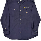 Public Works Traffic Engineering Carhartt Shirt - XL Navy Cotton