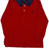 Age 3 Polo By Ralph Lauren Polo Shirt - 2XS Red Cotton