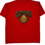 Single Stitch Hawkeye Classic Unbranded Graphic T-Shirt - Large Red Cotton