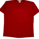 Blank Bvd Single Stitch T-Shirt - XL Red Cotton Blend