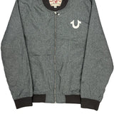 True Religion Bomber Jacket - XL Grey Polyester